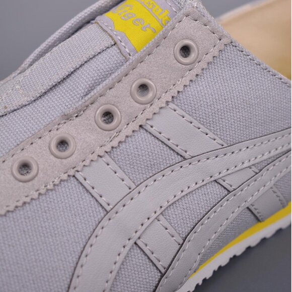 NWT Onitsuka Tiger Tokuten Grey Canvas Casual Wool Running Shoes - Picture 7 of 9
